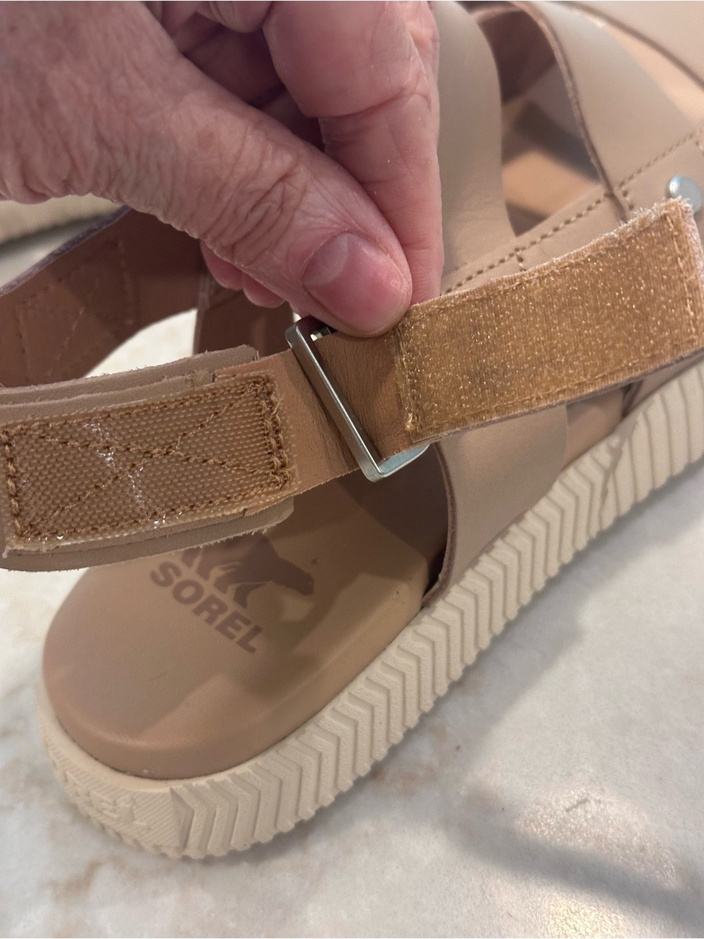 Sorel sandals. Nude color - Picture 8 of 10